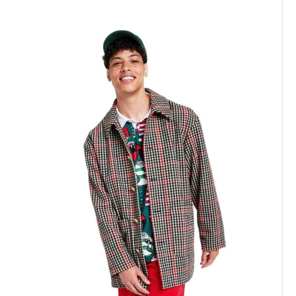 Target x Rowing Blazers Lightweight Jacket 5XL Black Red Gingham